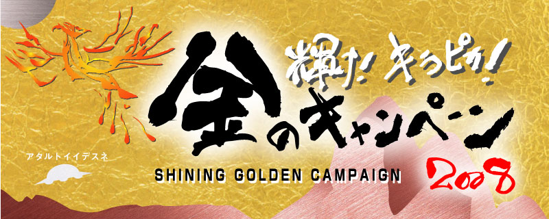 輝け！キラピカ！金のキャンペーン2008　SHINING GOLDEN CAMPAIGN