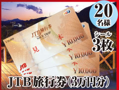 JTB旅行券（3万円分）