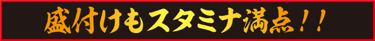 盛付けもスタミナ満点！！