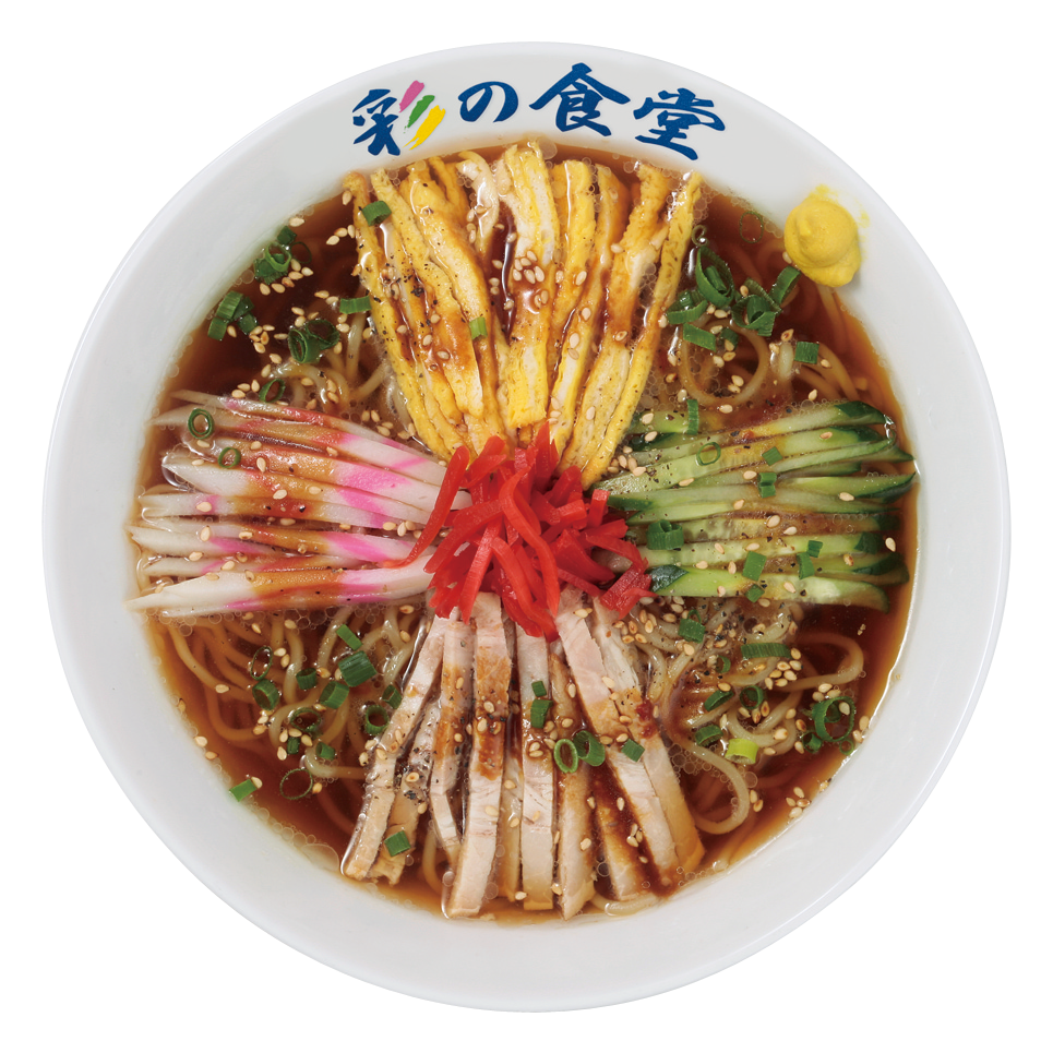 スープのある冷し中華 彩の食堂